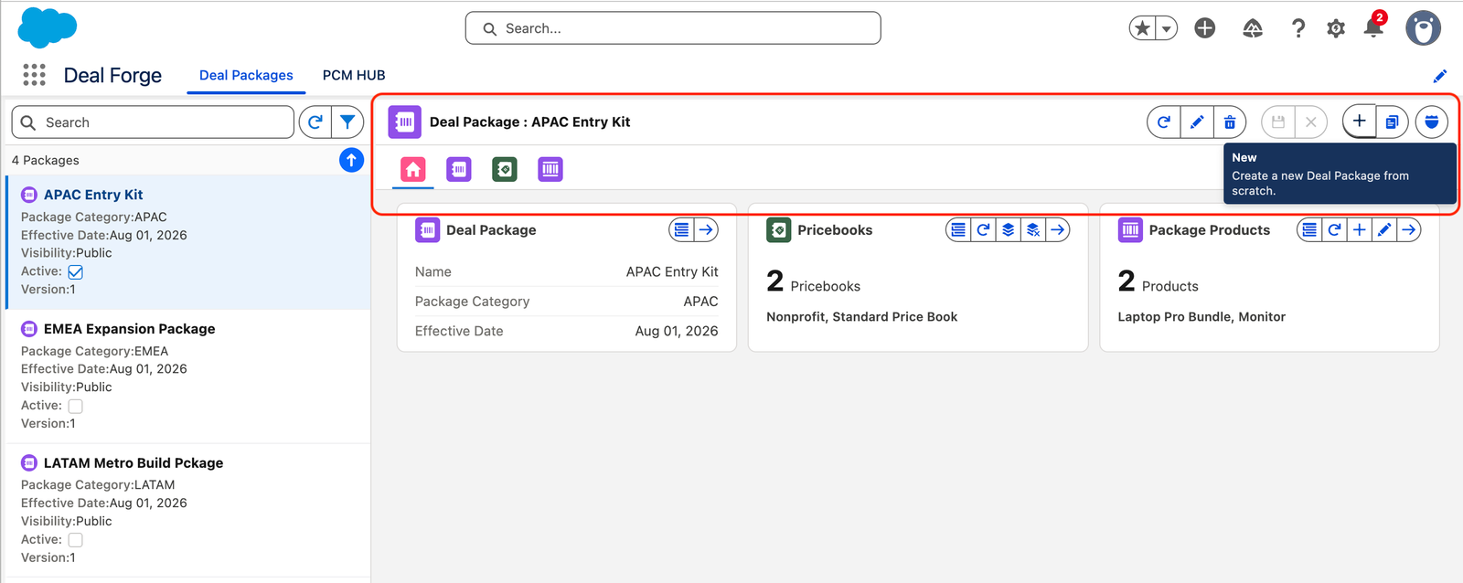 Header bar with the button groups visible and one tooltip open.
